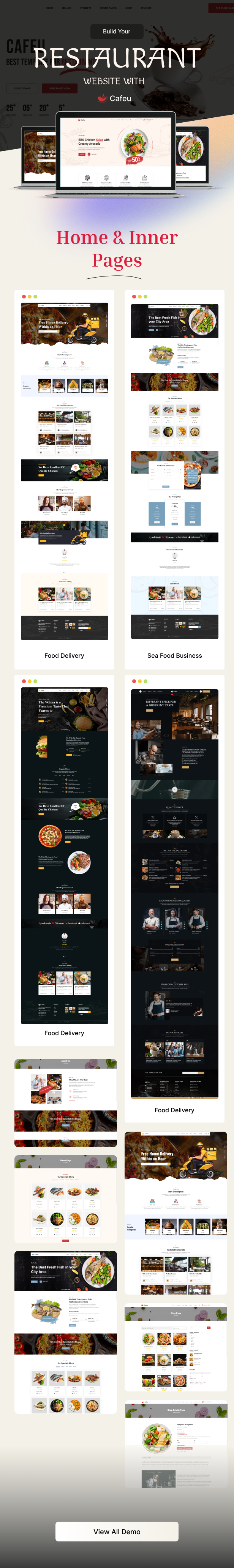 Restaurant Website Template ReactJs - Cafeu