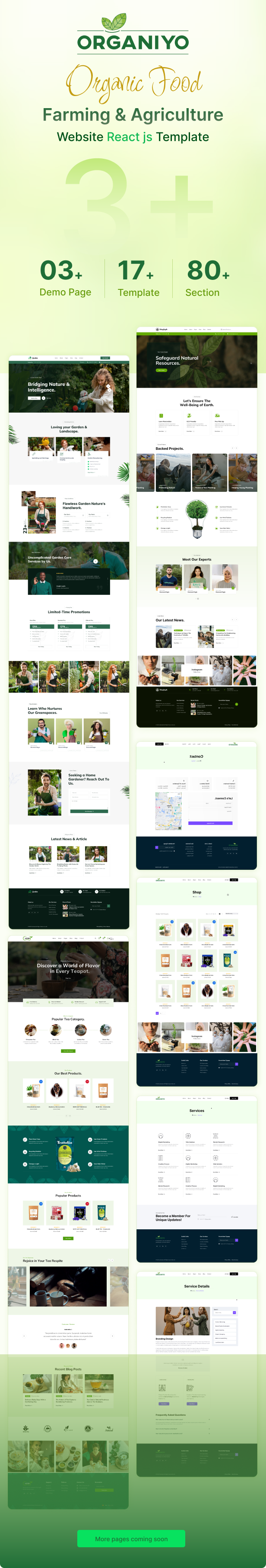 Organiyo - Organic Food Farming & Agriculture React Nextjs Template