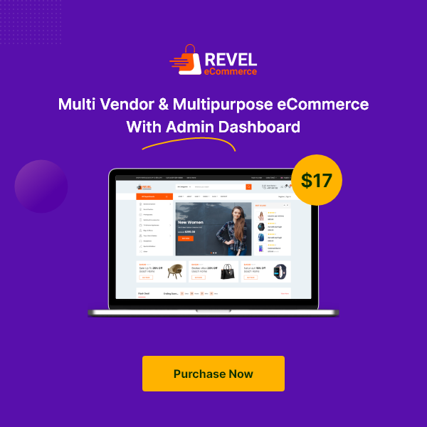 Revel - eCommerce html template with multivendor | Multipurpose + admin dashboard