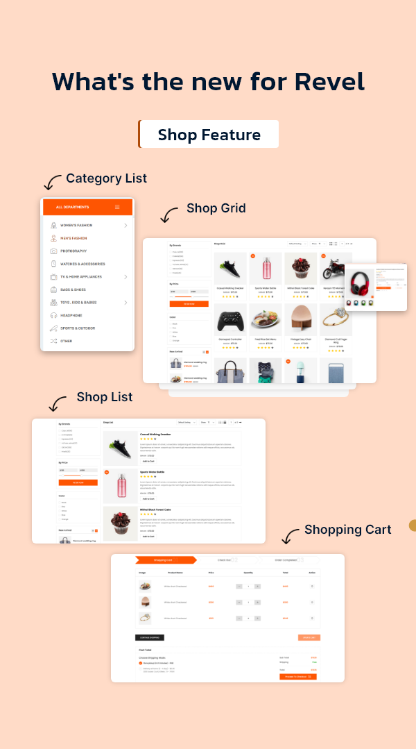 Revel - eCommerce html template with multivendor | Multipurpose + admin dashboard
